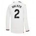 Manchester City Kyle Walker #2 Kopio Vieras Pelipaita 2023-24 Pitkät Hihat